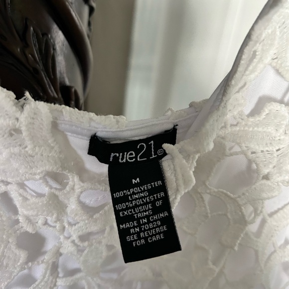 Rue21 Elegant White Lace Dress - Picture 6 of 6